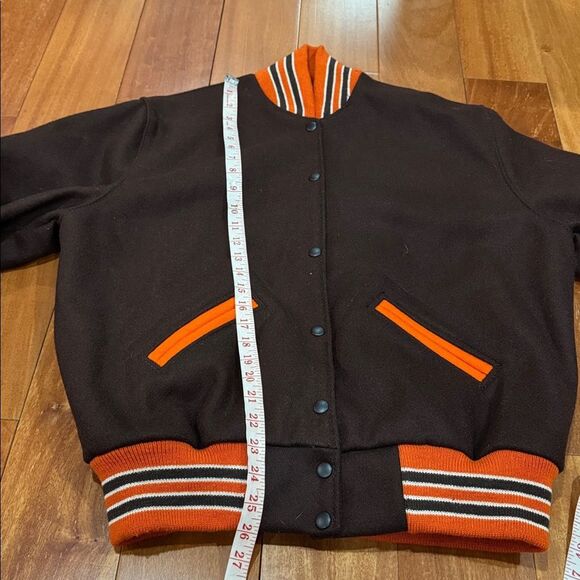 Settlemier's Vintage 1990s Holloway Varsity 100% Virgin Wool Jacket Size 40 - Picture 9 of 9